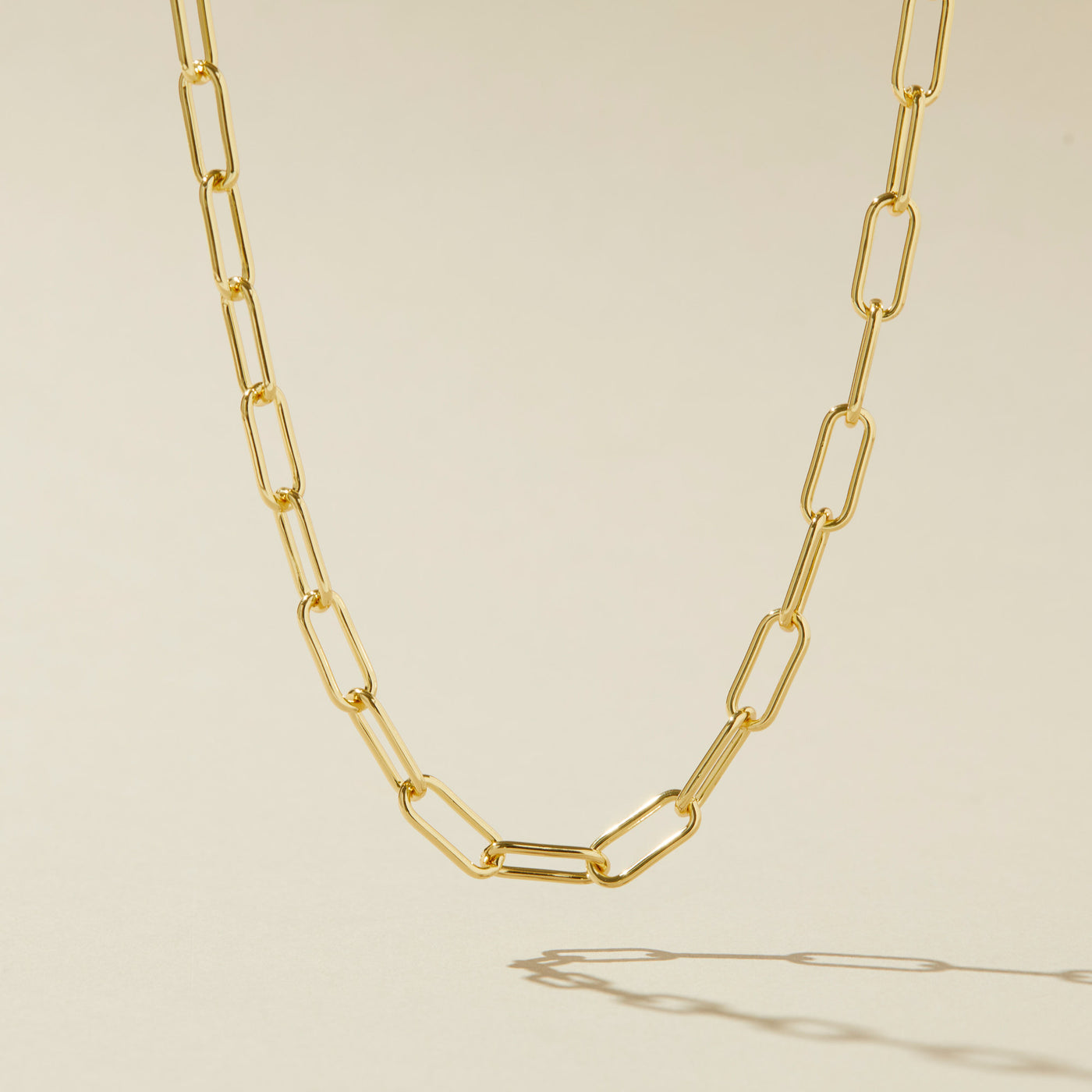 Chunky gold filled chain necklace made in U.S.A.