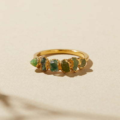 Green Ombré Birthstone Ring