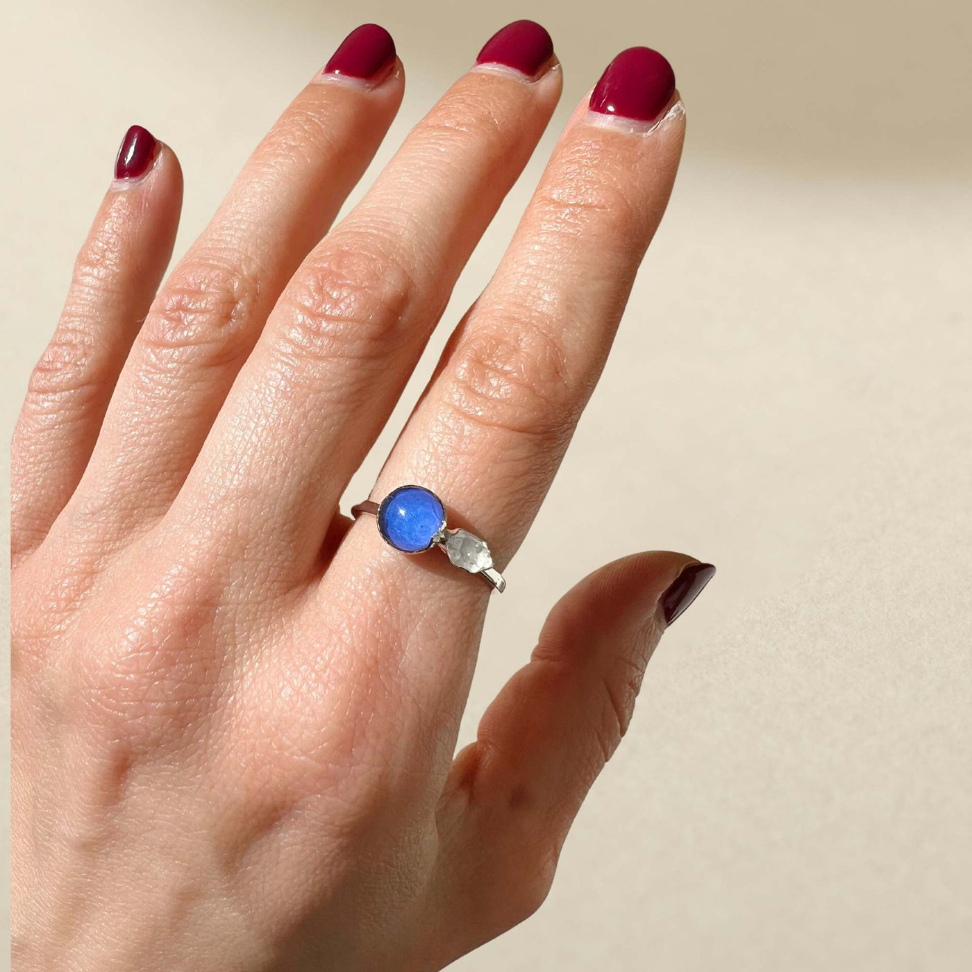 Mood Ring - Silver Finish - Size 7 - SS01