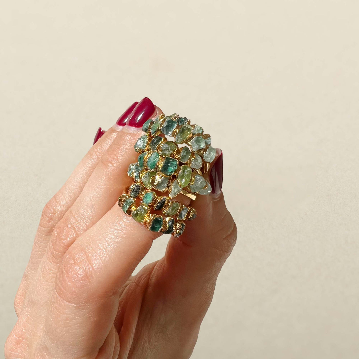 Green Ombré Ring - Multiple Sizes - SS01