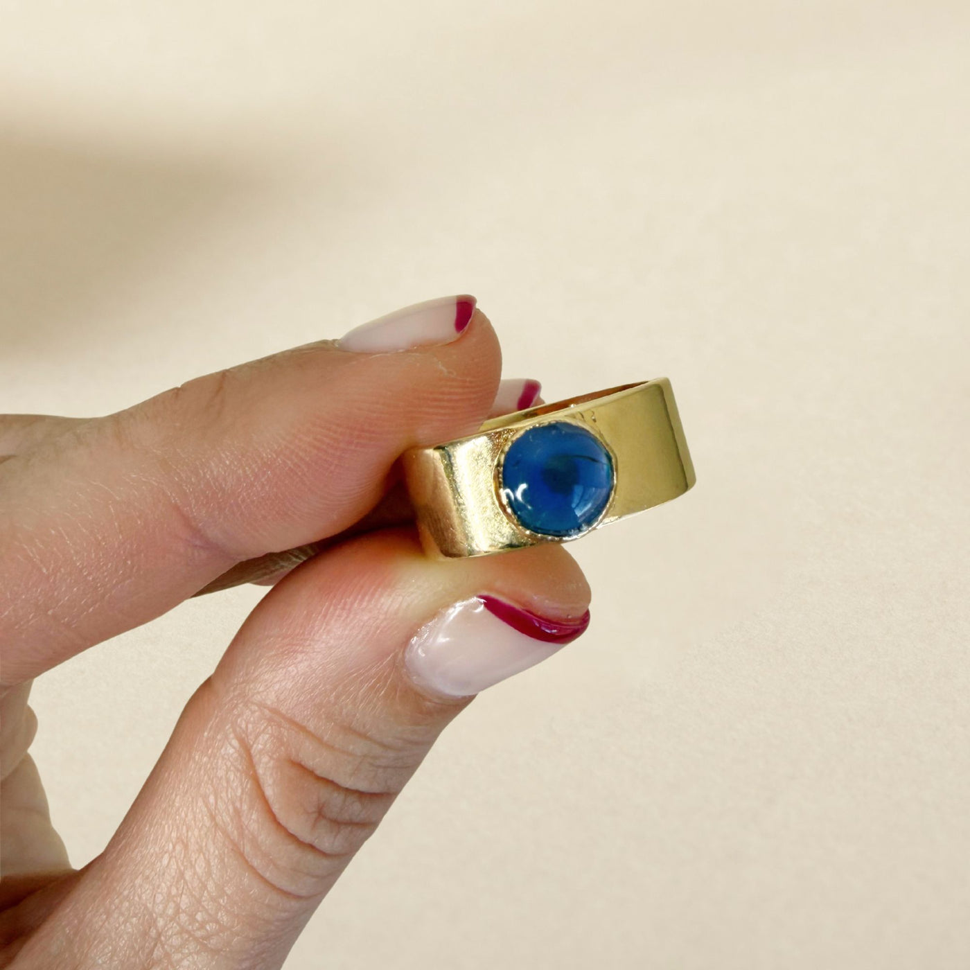 Cigar Band Mood Ring - Size 8 - SS01