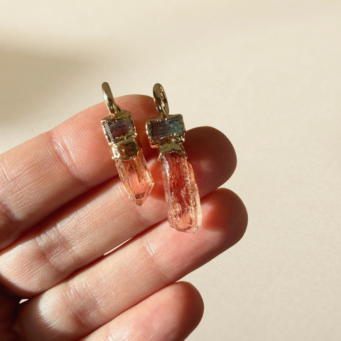 Imperial Topaz and Tourmaline Pendant SS01