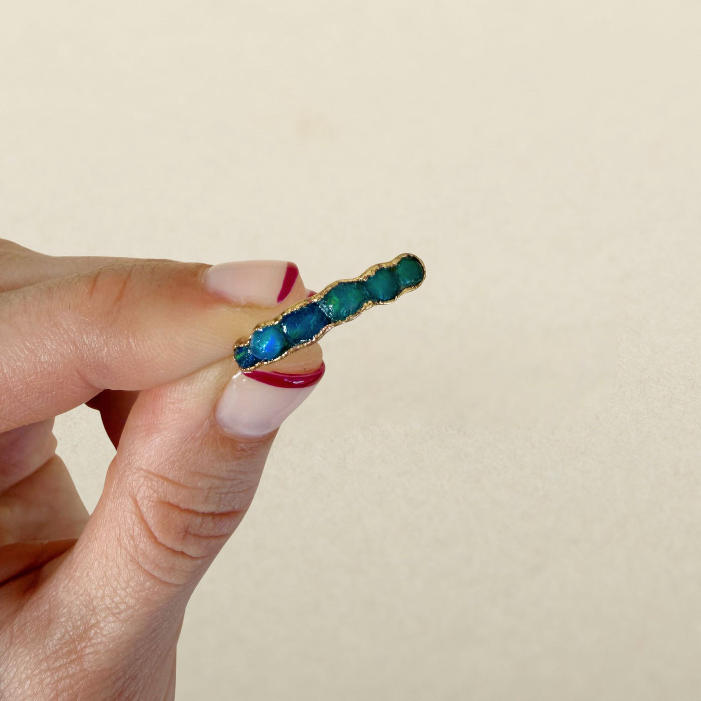 Blue Opal Ring - Size 9.5 - SS01