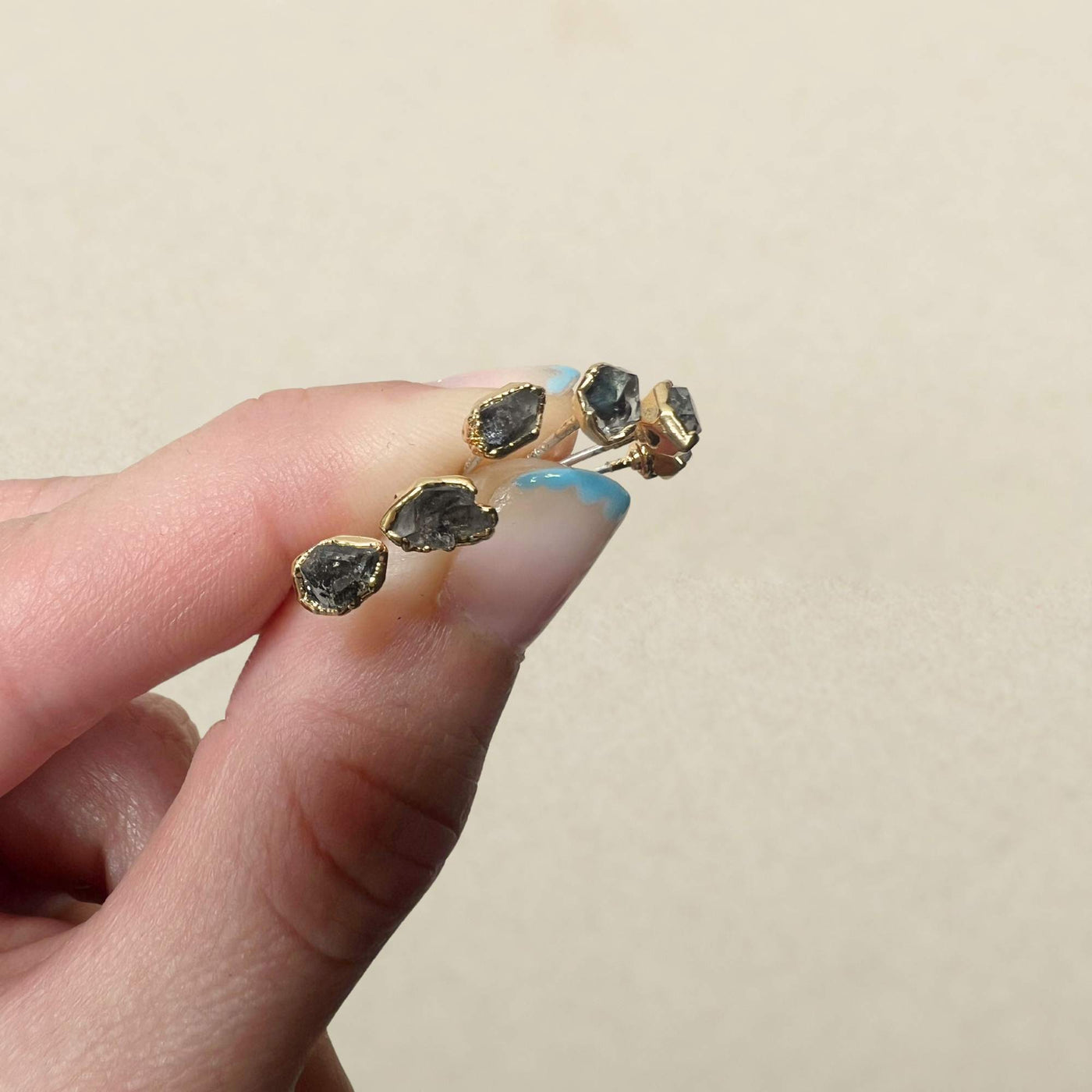 Smoky Quartz Studs SS01