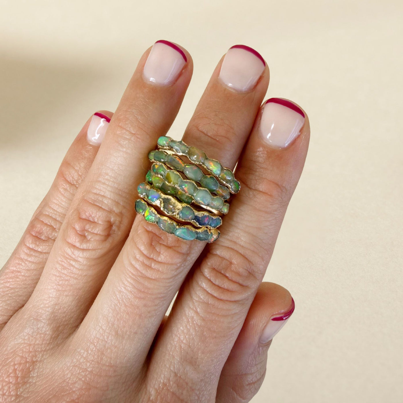 Raw Opal Ring - Multiple Sizes - SS01