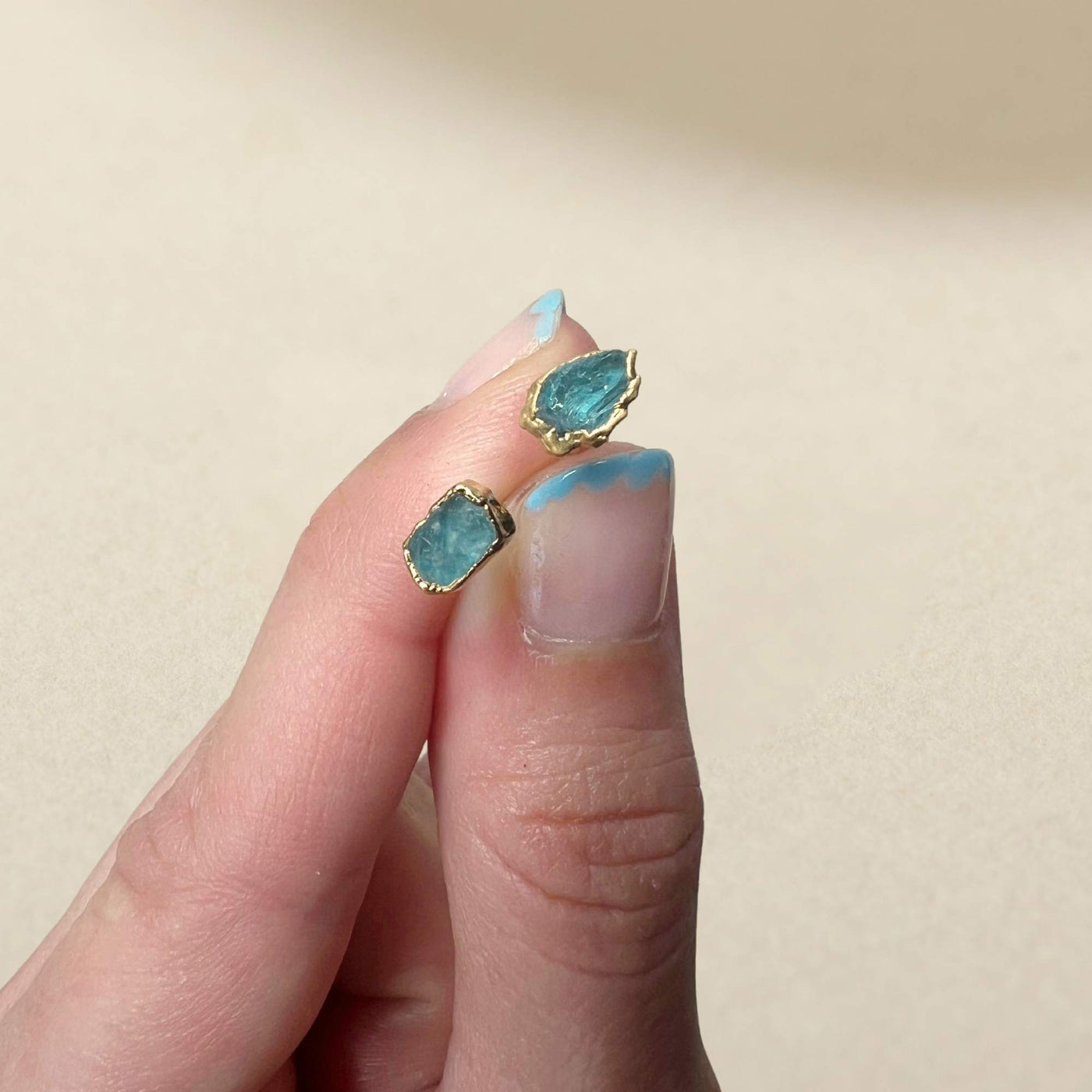 Aquamarine Studs SS01