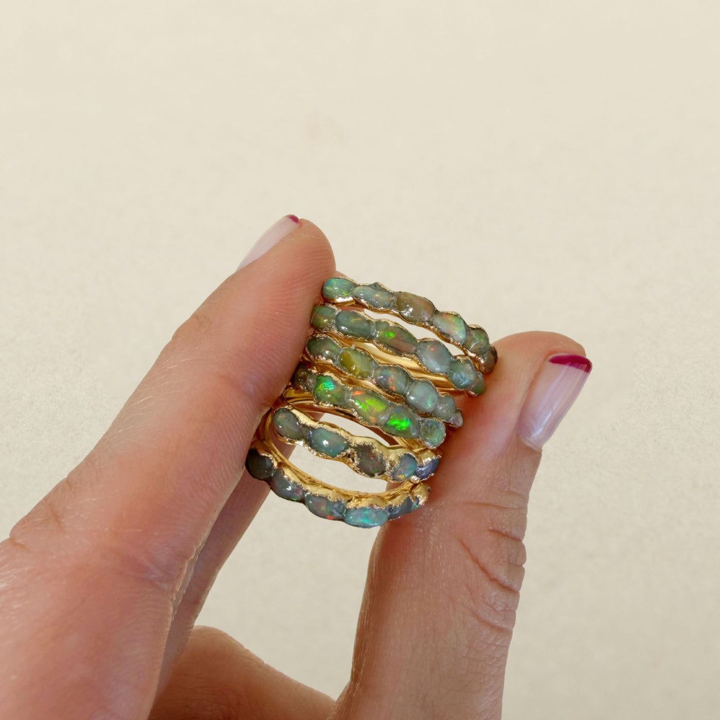 Raw Opal Ring - Multiple Sizes - SS01