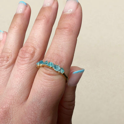 Aquamarine Whisper Ring - Size 8 - SS01