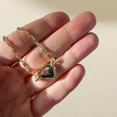 Meadow Mist Tourmaline Necklace SS01