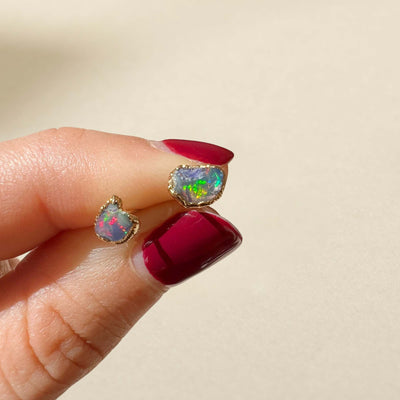 Purple Opal Studs SS01