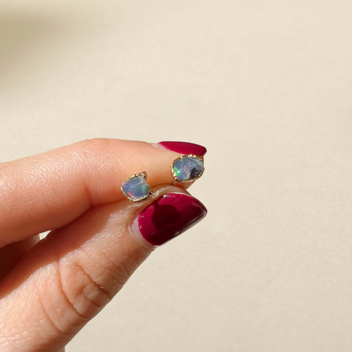 Purple Opal Studs SS01