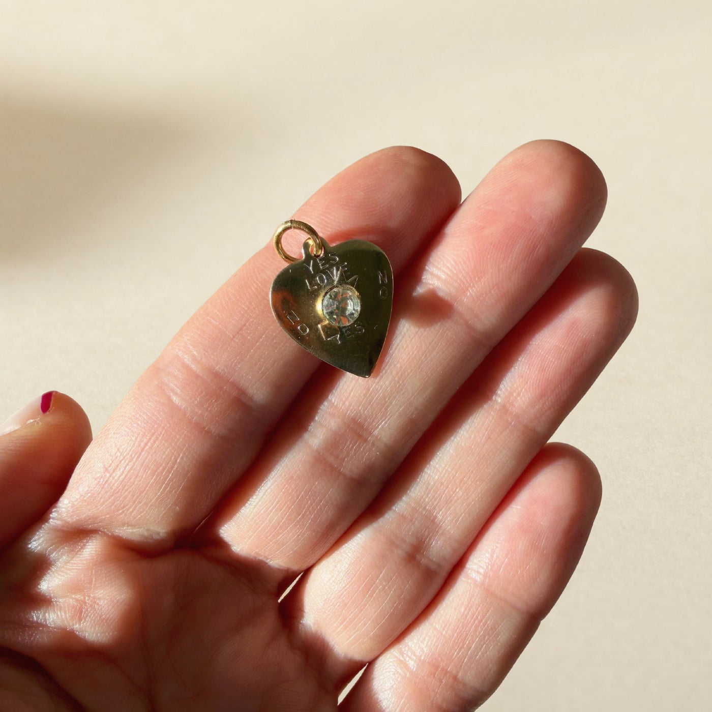 Vintage Heart Spinner Charm SS01