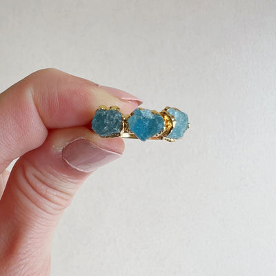 Aquamarine Ring - Size 7.5 SS01