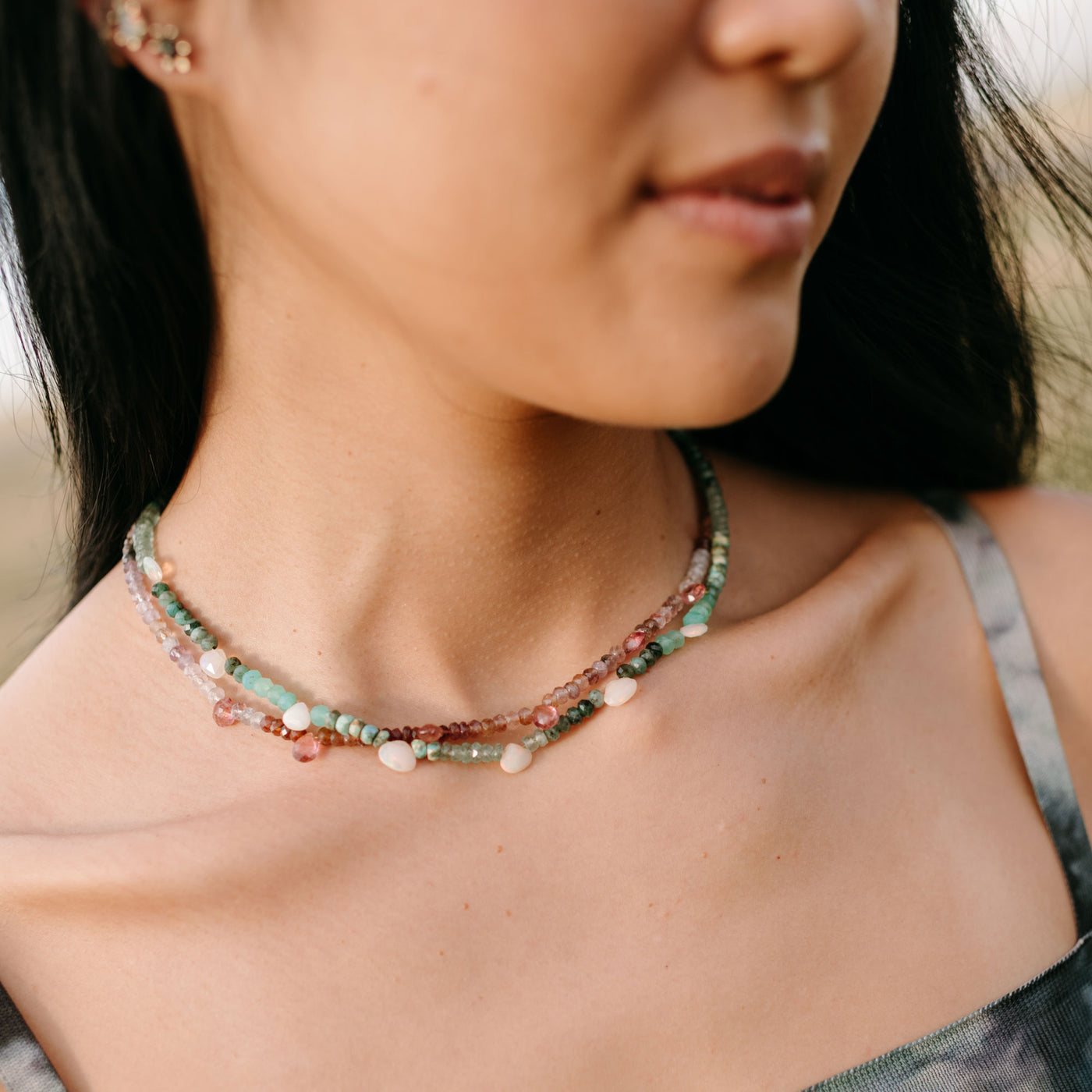 Auralite Beaded Necklace