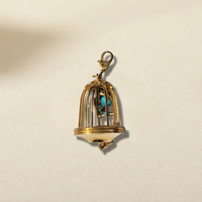 Vintage Swinging Songbird Charm SS01
