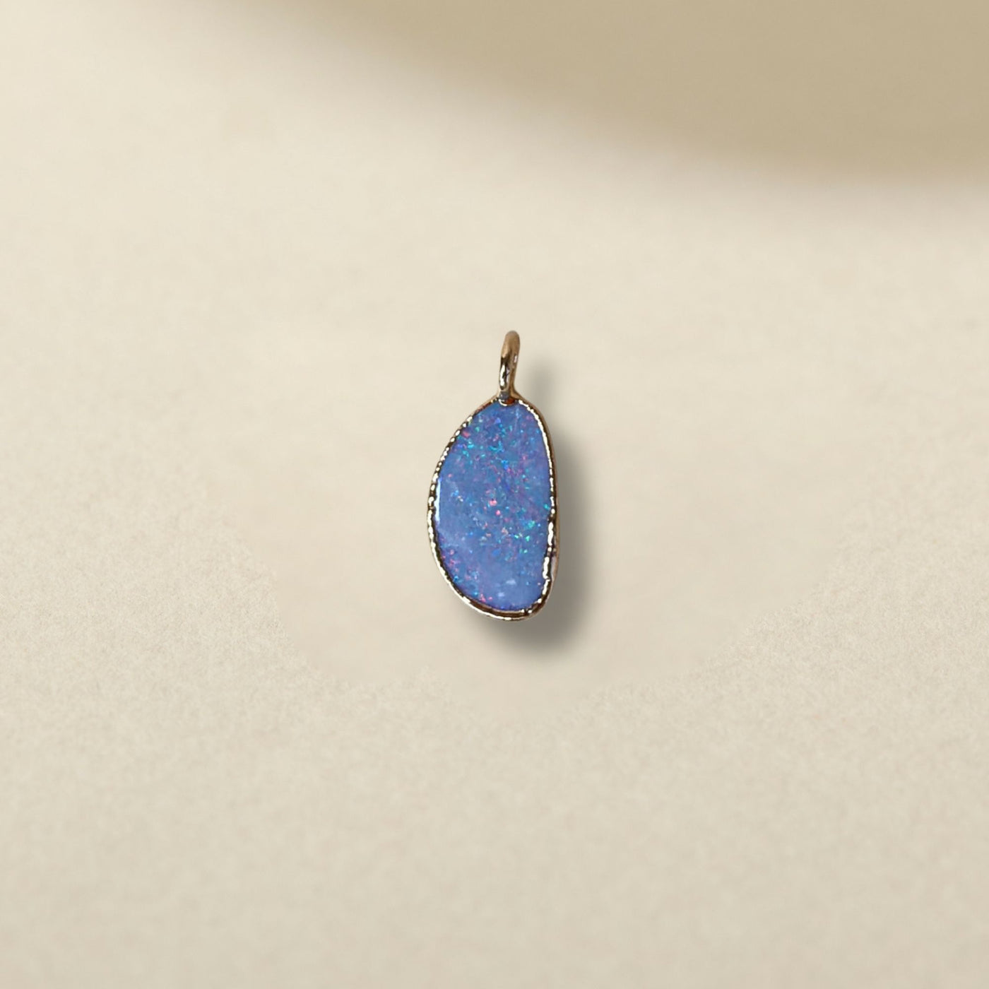 Blue Fire Boulder Opal Pendant SS01