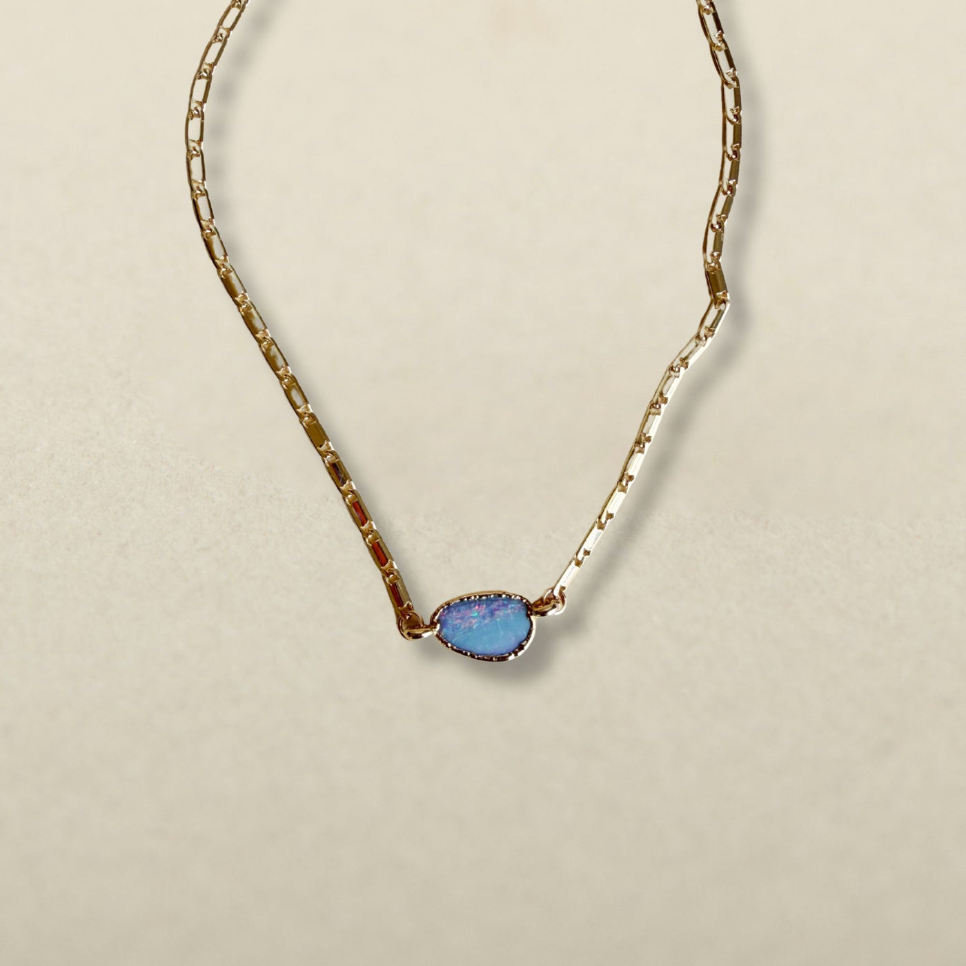 Opal Glow Petite Necklace SS01