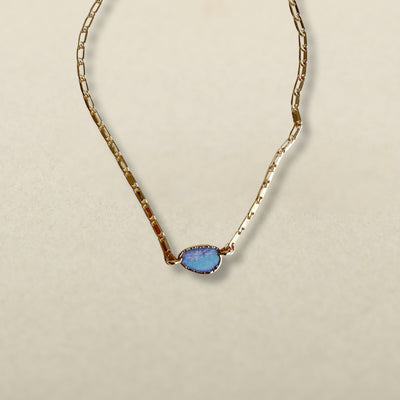 Opal Glow Petite Necklace SS01