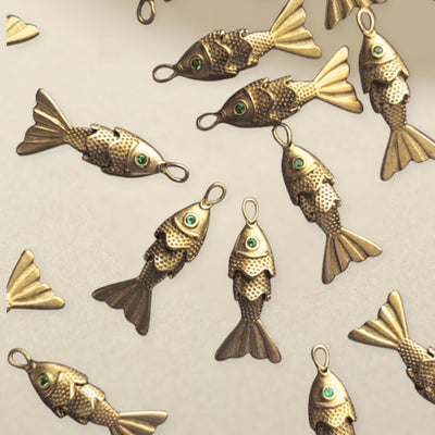 Articulated Lucky Fish Charm SS01