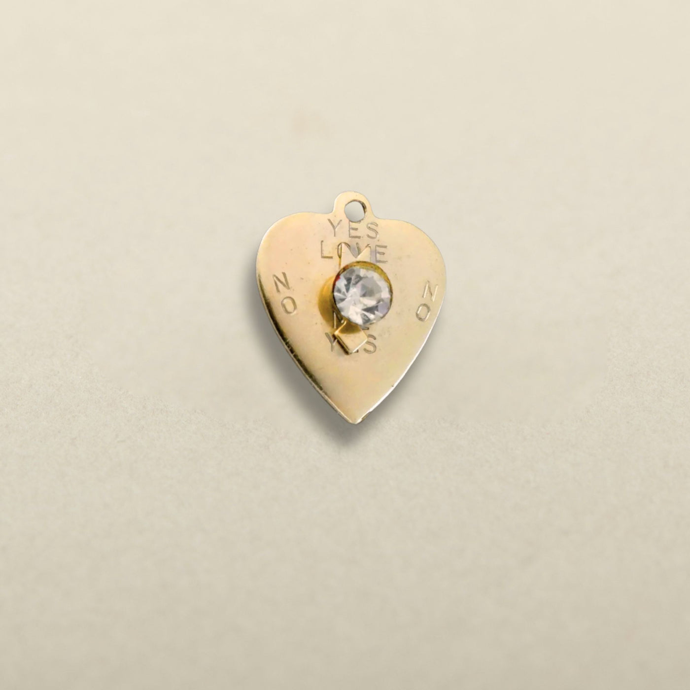 Vintage Heart Spinner Charm SS01