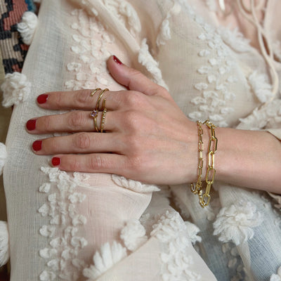 Chunky Chain Bracelet (with optional charm clip)