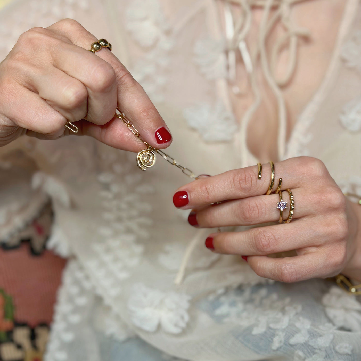 Paperclip Chain Bracelet (with optional charm clip)