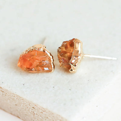 Citrine Studs - Archive Collection