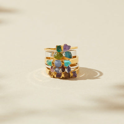 Custom Raw Stone Ring