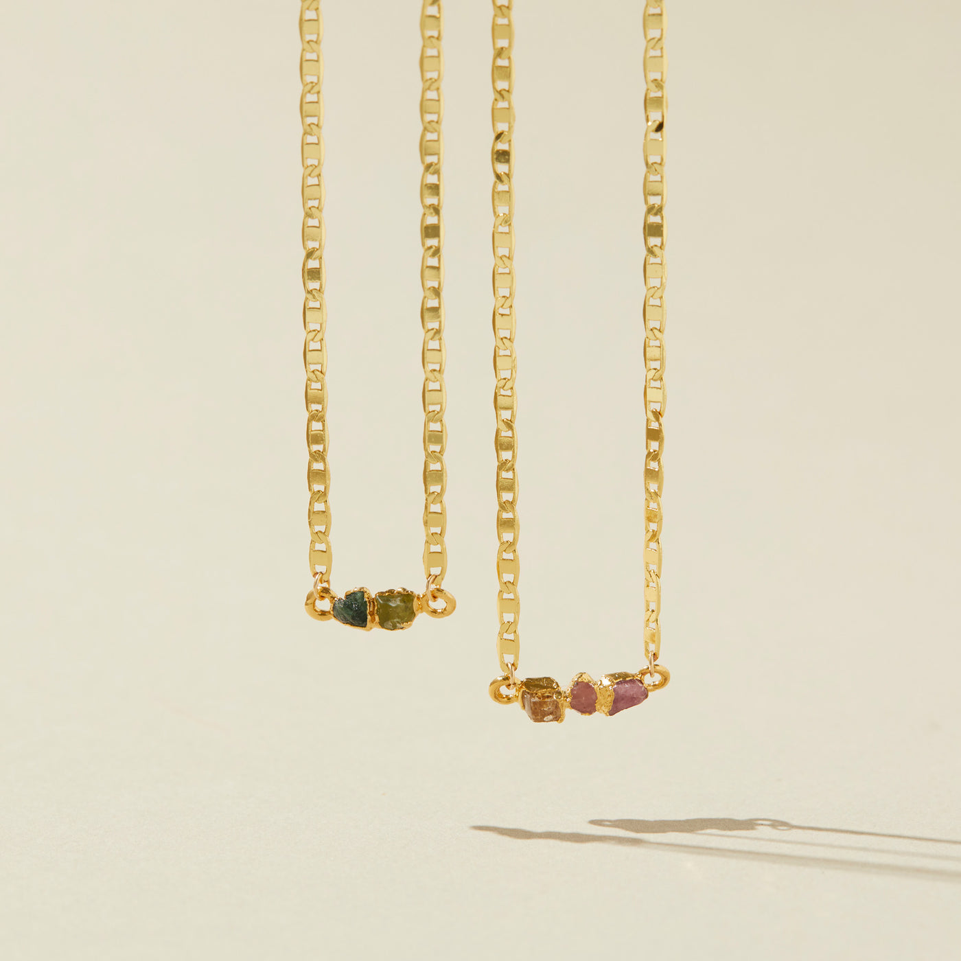 Custom Necklace with 2 Stones