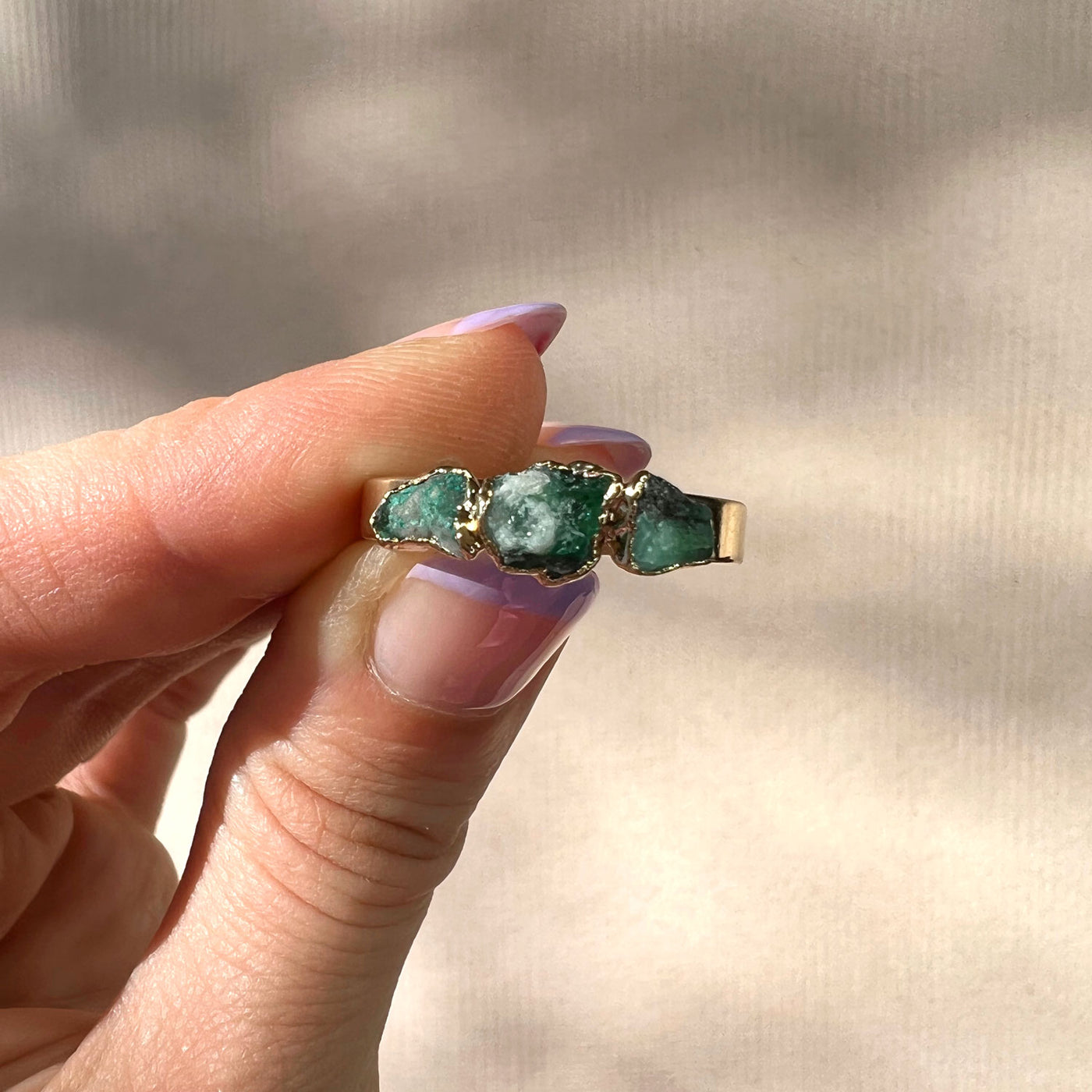 Emerald Ring - Size 10 SS01