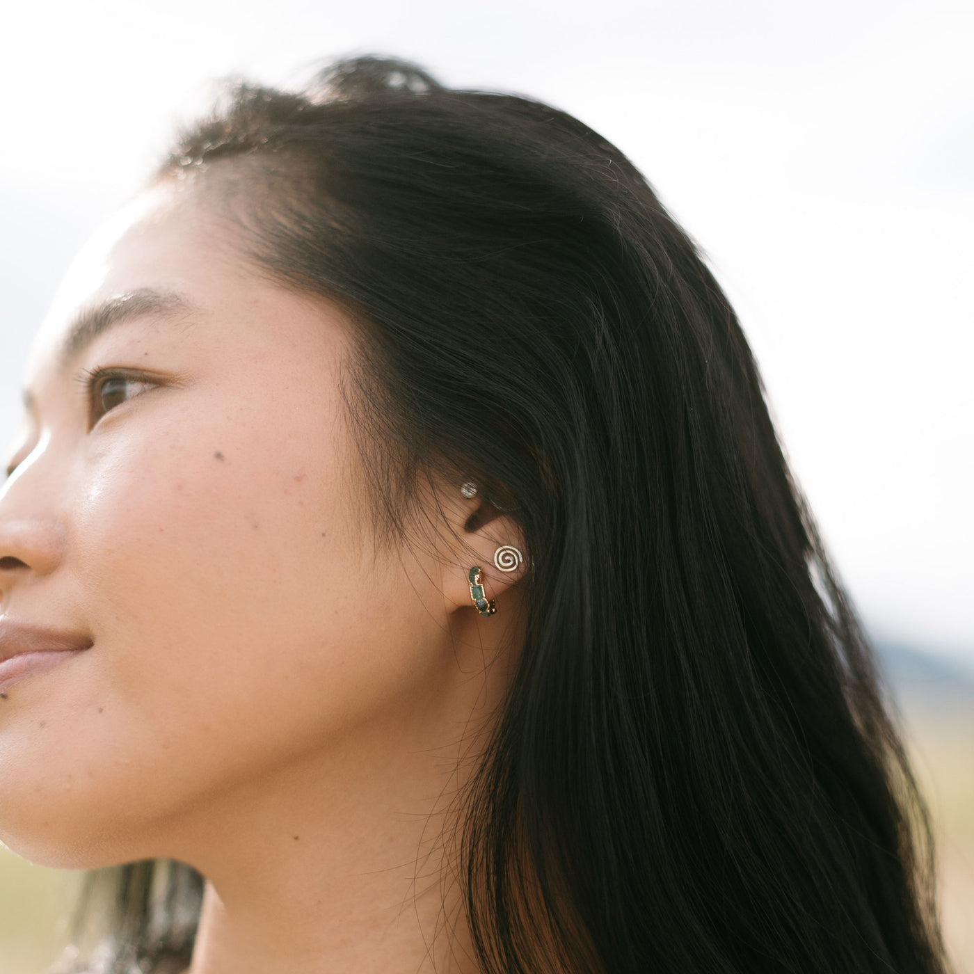 Genuine Emerald Earrings