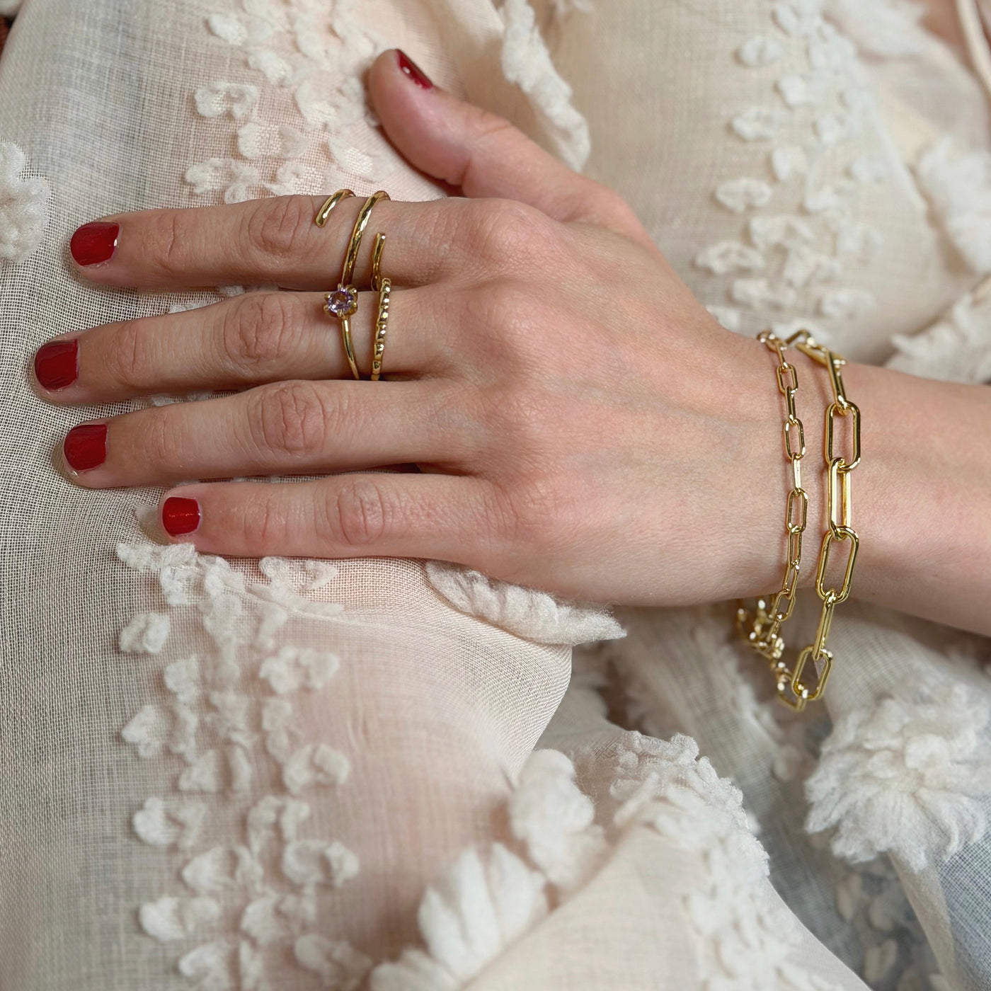 Chunky Chain Bracelet (with optional charm clip)