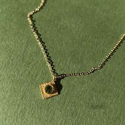 Peridot Prism Necklace