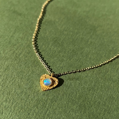 Opal Love Necklace