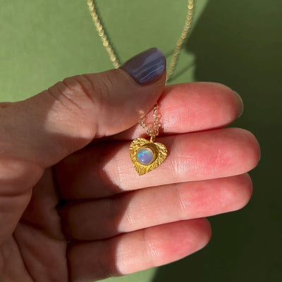 Opal Love Necklace