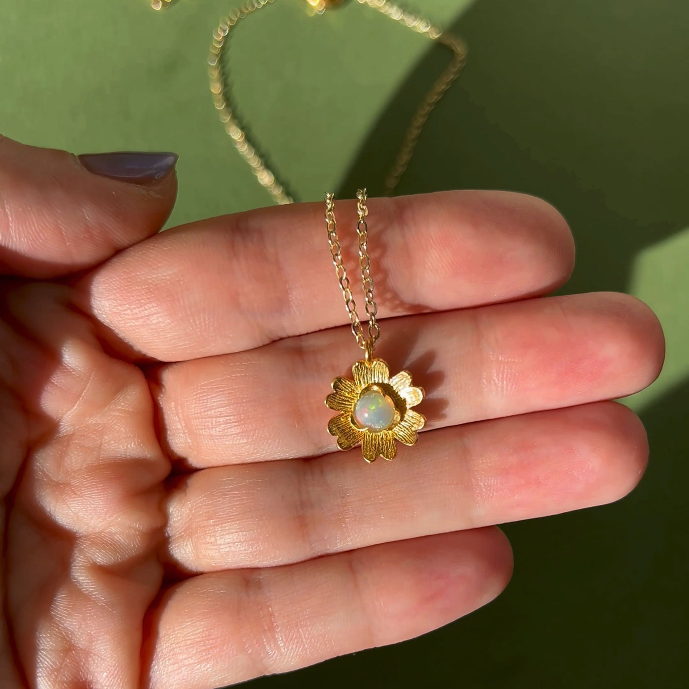 Opal Flora Necklace