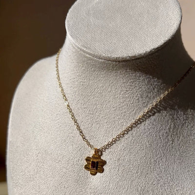 Pink Tourmaline Blossom Necklace