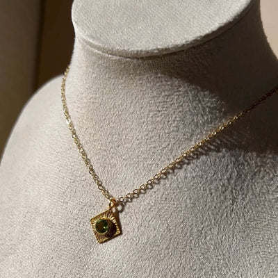 Peridot Prism Necklace