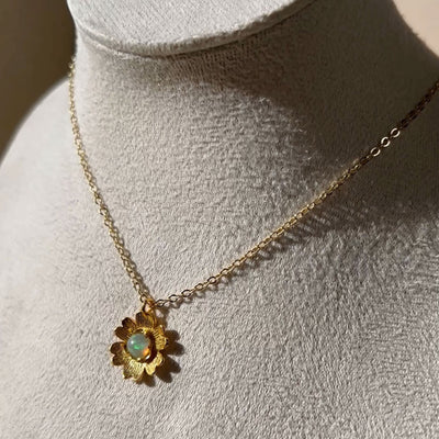 Opal Flora Necklace