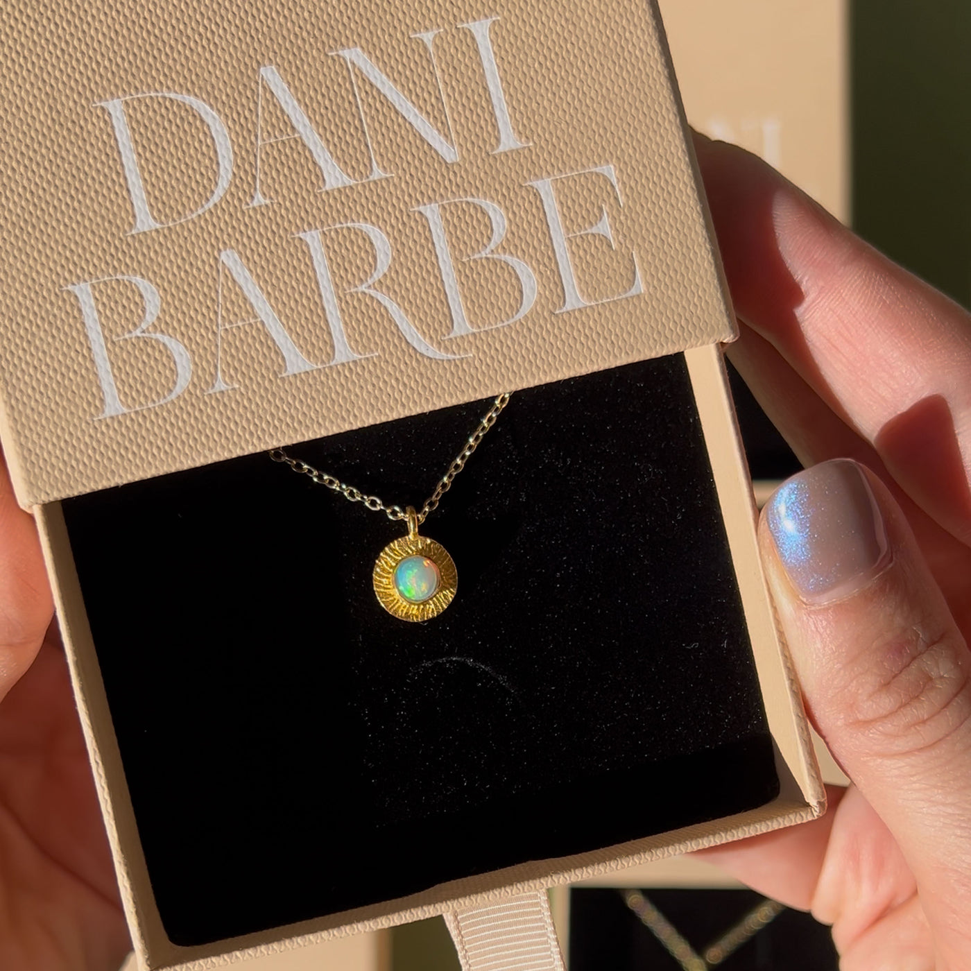 Opal Coin Necklace