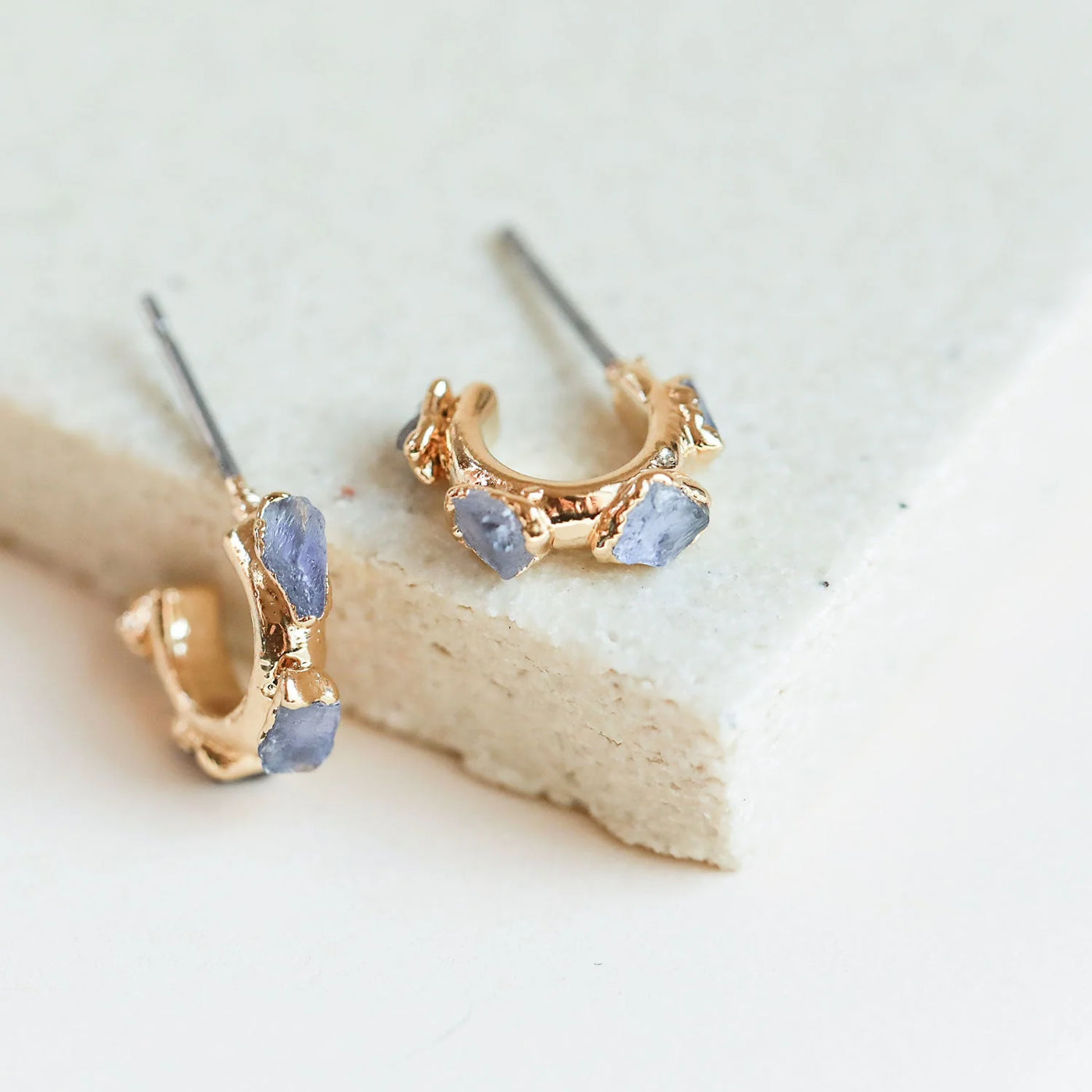 Iolite Babe Hoops - Archive Collection