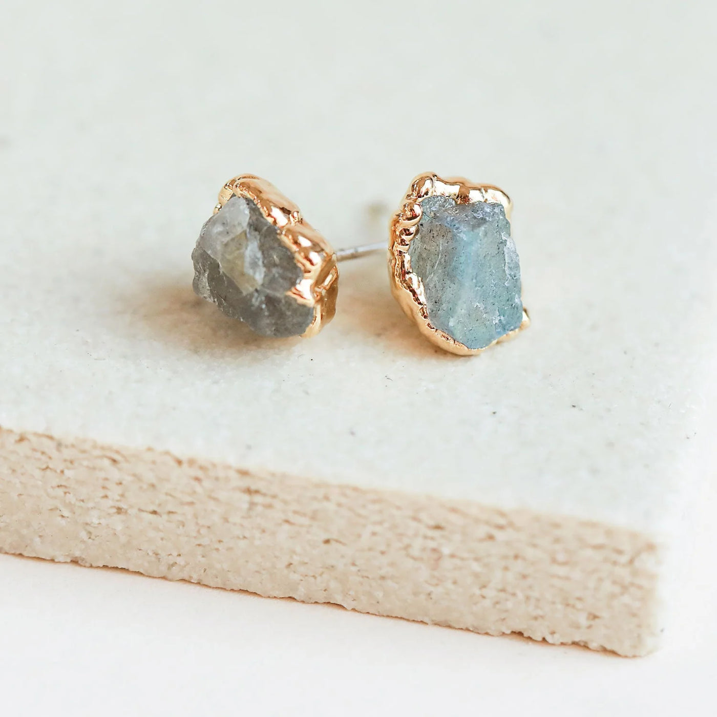 Labradorite Studs - Archive Collection