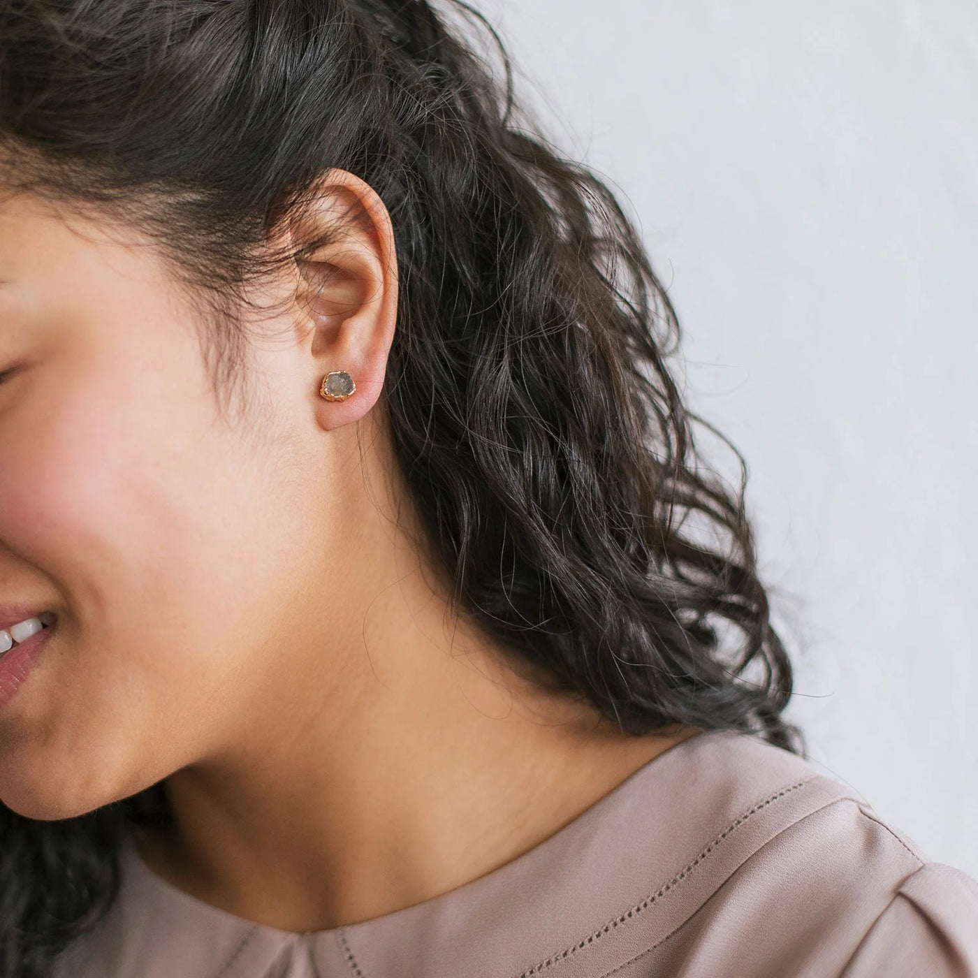 Labradorite Studs - Archive Collection