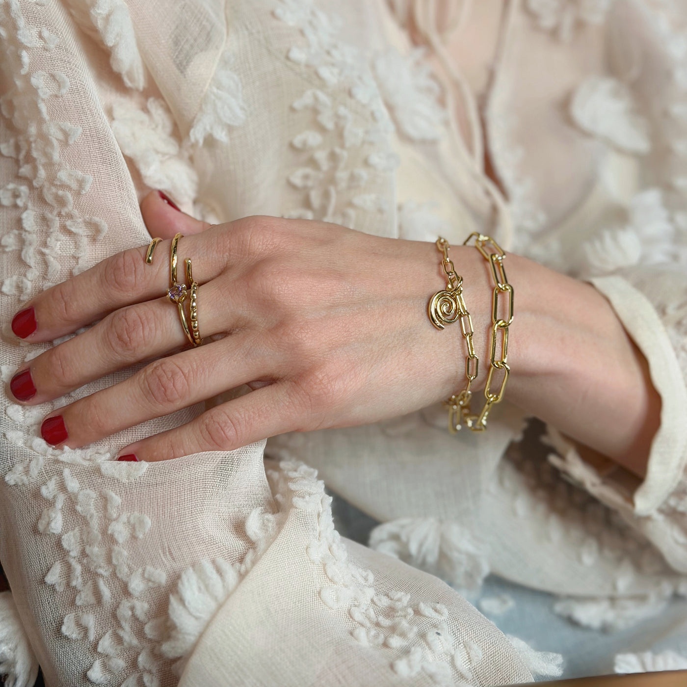 Paperclip Chain Bracelet (with optional charm clip)