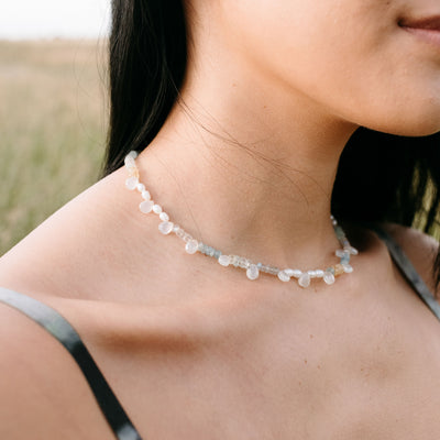 Moonstone Beaded Necklace