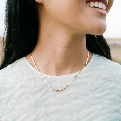 Custom Necklace with 5 Stones