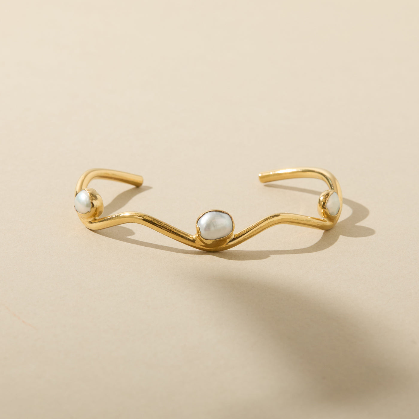 Pearl Wave Cuff - Back for June!