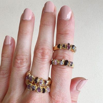 Ruby Garnet Spinel Ring - Multiple Sizes SS01