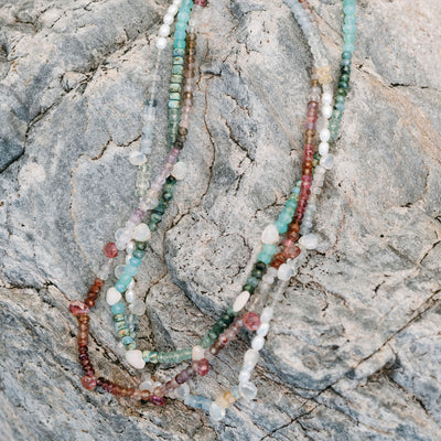 Rainbow Beaded Necklaces