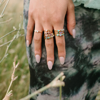 Raw Stone Rings Custom